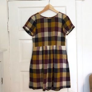 Madewell checkered dress
